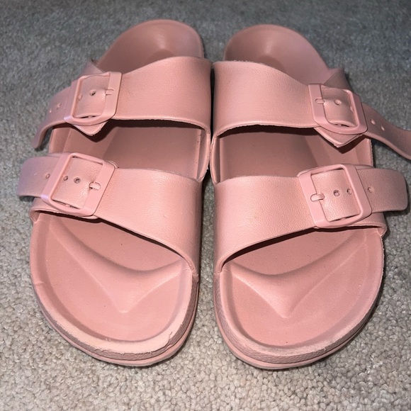 Target Pink Double Strap Waterproof Jelly Slide Sandals Womens 11 - Picture 5 of 8